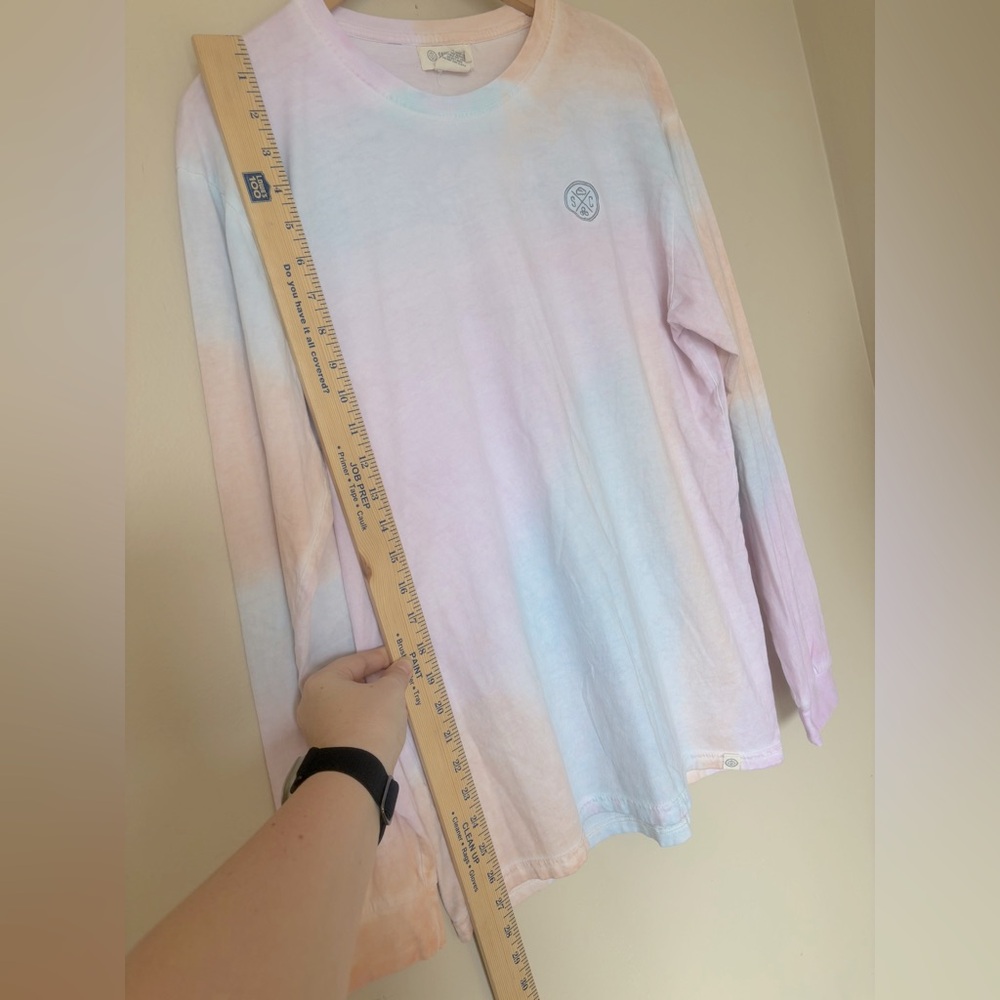 Sand Cloud Tie Dye Sherbet Organic Cotton Long Sleeve Tee T-Shirt Size Medium - Picture 10 of 12